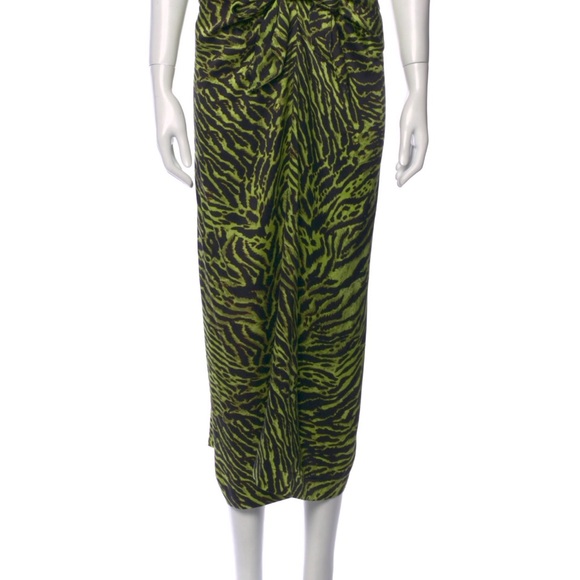 GIANNI tiger print wrap skirt - Picture 4 of 13